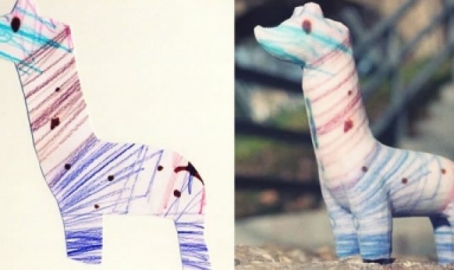 Transformer les plus beaux dessins de vos enfants en sculptures